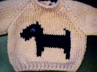 Build A Bear Sweater - Scottish Terrier Dog